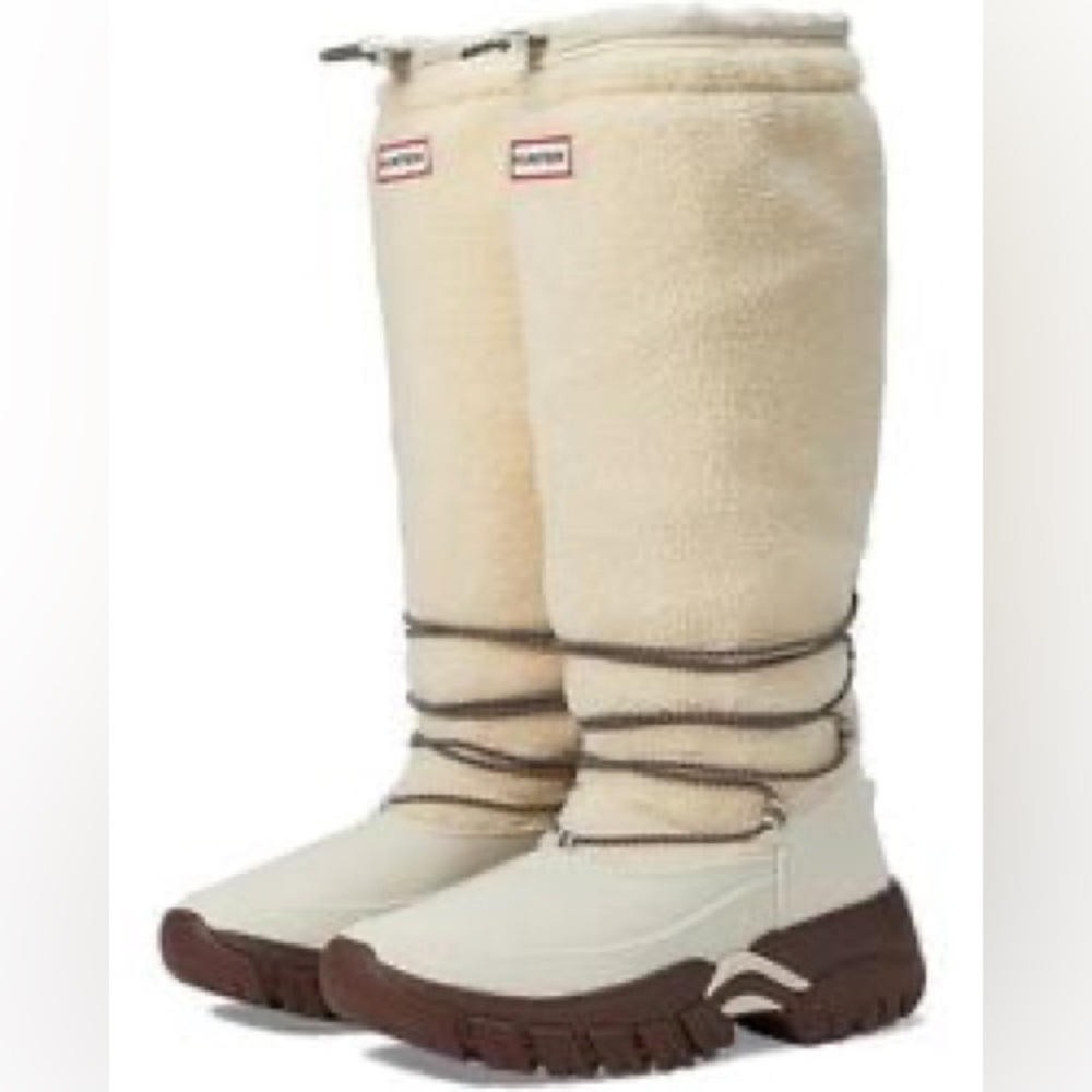 HUNTER
Women's White Wanderer Fleece Waterproof Tall Boot